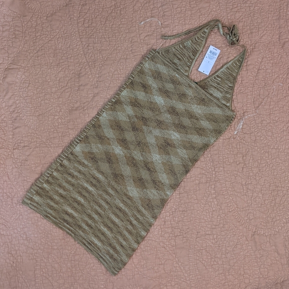 🐦3/$20🐦 Wild Fable sweater knit halter dress Y2K Large - Picture 5 of 8